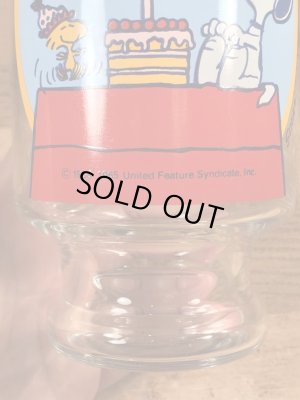 70’sのスヌーピーのヴィンテージのビッググラス