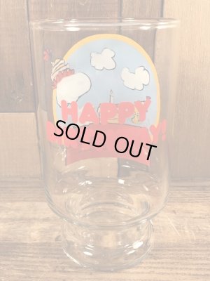 70’sのスヌーピーのヴィンテージのビッググラス