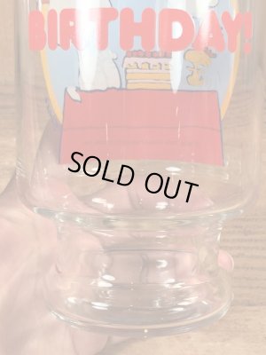 70’sのスヌーピーのヴィンテージのビッググラス