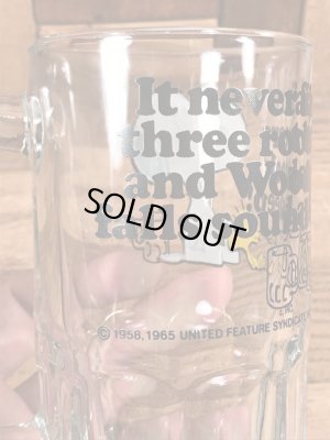 70〜80年代頃のスヌーピーのビンテージのビアジョッキ