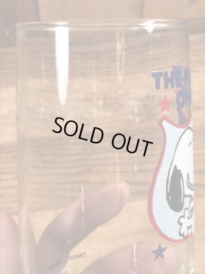 80年代頃のスヌーピーのビンテージのグラスコップ