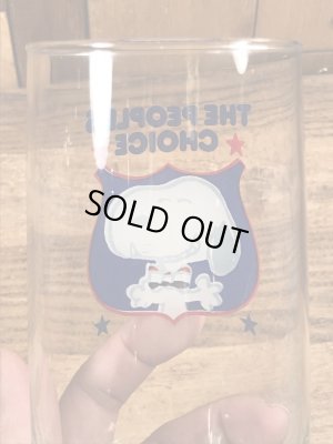 80年代頃のスヌーピーのビンテージのグラスコップ