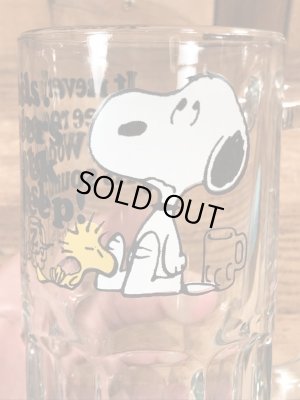 70〜80年代頃のスヌーピーのビンテージのビアジョッキ