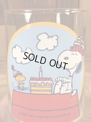 70年代頃のスヌーピーのビンテージのビッググラス