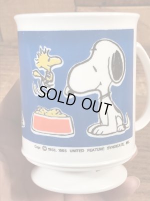 70〜80’sのスヌーピーとウッドストックのビンテージのプラスチックカップ