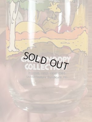 80’sのマクドナルドのスヌーピーのヴィンテージのガラスコップ