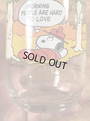 80’sのマクドナルドのスヌーピーのヴィンテージのガラスコップ