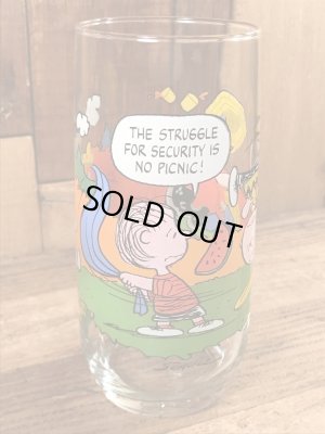 80年代頃のスヌーピーのビンテージのグラスタンブラー