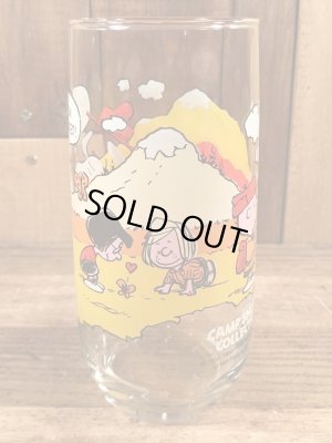 80’sのマクドナルドのスヌーピーのヴィンテージのガラスコップ