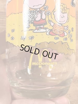 80’sのマクドナルドのスヌーピーのヴィンテージのガラスコップ