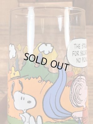 80年代頃のスヌーピーのビンテージのグラスタンブラー
