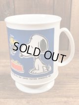 Peanuts Snoopy & Woodstock Plastic Mug　スヌーピー　ビンテージ　プラスチックカップ　70〜80年代