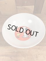 Peanuts Snoopy & Woodstock Plastic Bowl　スヌーピー　ビンテージ　プラスチックボウル　70〜80年代