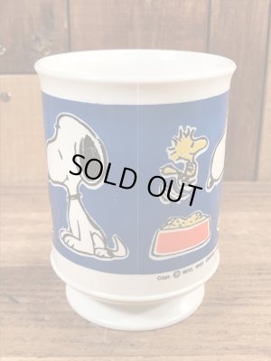 70〜80’sのスヌーピーとウッドストックのビンテージのプラスチックカップ