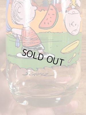 80’sのマクドナルドのスヌーピーのヴィンテージのガラスコップ