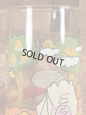 80年代頃のマクドナルドのスヌーピーのビンテージのグラスコップ