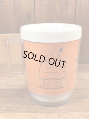 70’sのスヌーピーのヴィンテージのプラスチックマグカップ