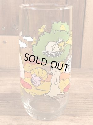 80年代頃のマクドナルドのスヌーピーのビンテージのグラスコップ