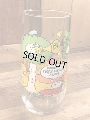 80年代頃のマクドナルドのスヌーピーのビンテージのグラスコップ