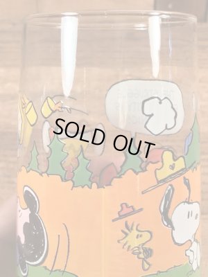 80年代頃のスヌーピーのビンテージのグラスタンブラー