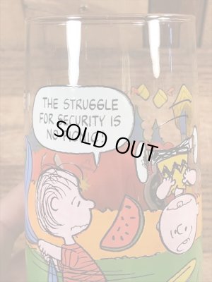 80年代頃のスヌーピーのビンテージのグラスタンブラー