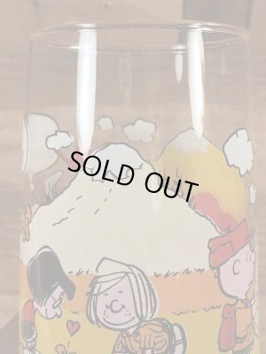 80年代頃のスヌーピーのビンテージのグラスタンブラー