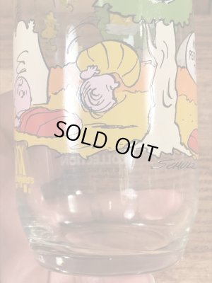 80’sのマクドナルドのスヌーピーのヴィンテージのガラスコップ