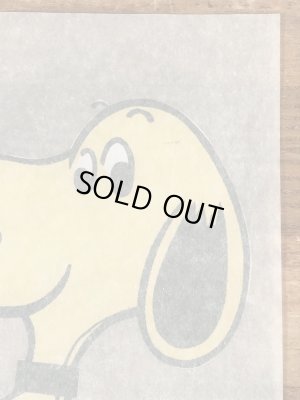 70’sのスヌーピーのヴィンテージのTシャツ用転写シート