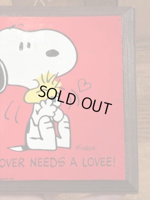 70’sのHallmark社製のスヌーピーとウッドストックのヴィンテージの壁掛け