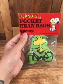 他の写真2: Butterfly Peanuts Snoopy Woodstock Pocket Bean Bags　ウッドストック　ビンテージ　ビーンバッグ　お手玉　80年代