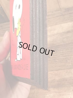70’sのHallmark社製のスヌーピーとウッドストックのヴィンテージの壁掛け