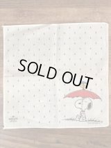 Hallmark Peanuts Snoopy Cotton Handkerchief　スヌーピー　ビンテージ　ハンカチ　70〜80年代