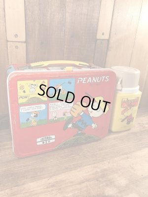 70年代頃のサーモス社製のスヌーピーのビンテージのランチボックス