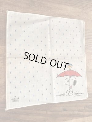 70〜80年代頃のHallmark社製のスヌーピーのビンテージのハンカチ