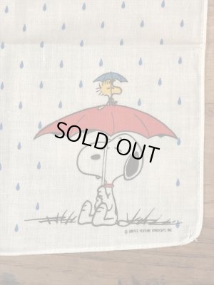 70〜80年代頃のスヌーピーのビンテージのハンカチ