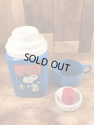 70年代頃のスヌーピーとウッドストックのビンテージの水筒