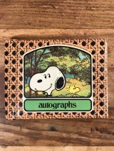 Peanuts Snoopy Autographs Memo Book　スヌーピー　ビンテージ　メモ帳　70〜80年代