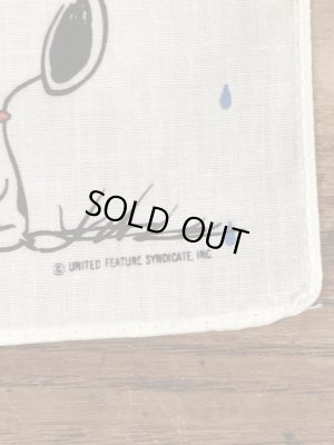 70〜80年代頃のHallmark社製のスヌーピーのビンテージのハンカチ