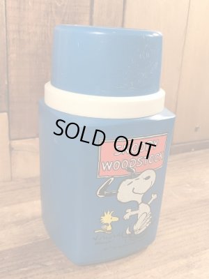70年代頃のスヌーピーとウッドストックのビンテージの水筒