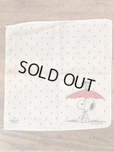 Hallmark Peanuts Snoopy Cotton Handkerchief　スヌーピー　ビンテージ　ハンカチ　70〜80年代