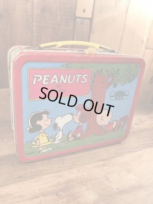 70年代頃のサーモス社製のスヌーピーのビンテージのランチボックス