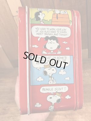 70年代頃のサーモス社製のスヌーピーのビンテージのランチボックス