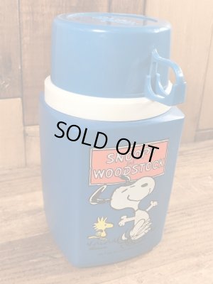 70年代頃のスヌーピーとウッドストックのビンテージの水筒