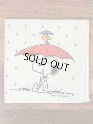 70〜80’sのスヌーピーのヴィンテージの子供用のハンカチ