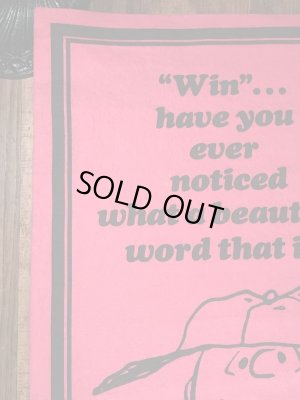 70年代頃のスヌーピーのチャーリーブラウンのビンテージのフェルトバナー