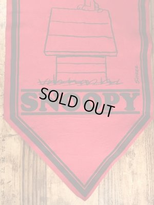 70’sのスヌーピーのヴィンテージのタペストリー