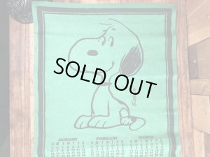 70年代頃のスヌーピーのビンテージのフェルトバナー