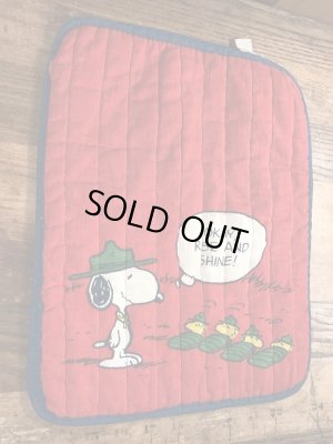 70〜80年代頃のスヌーピーとウッドストックのビンテージのクッションカバー