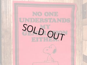 70年代頃のスヌーピーのビンテージのフェルトバナー