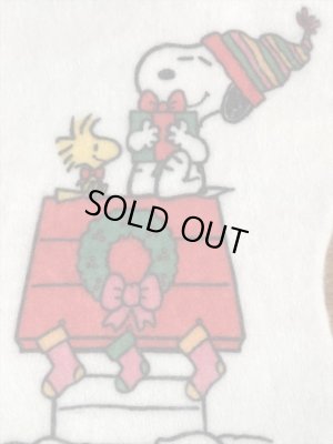 70〜80’sのクリスマスのスヌーピーのヴィンテージのソックス